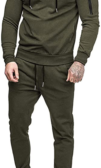 COOFANDY Men’s Tracksuit 2 Piece Hooded Athletic Sweatsuits Casual Running Jogging Sport Suit Sets