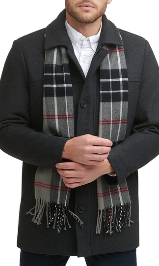 Dockers Men’s Weston Wool Blend Scarf Coat