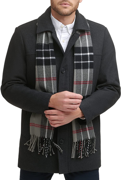 Dockers Men’s Weston Wool Blend Scarf Coat